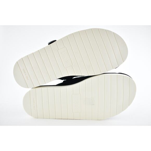 Dior Mens Alpha Sandal Black White Oblique Jacquard Logo Slide Slip On 45 12 - Picture 12 of 12